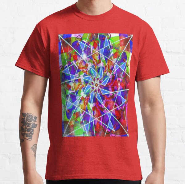 Stained Glass Swirls Classic T-Shirt