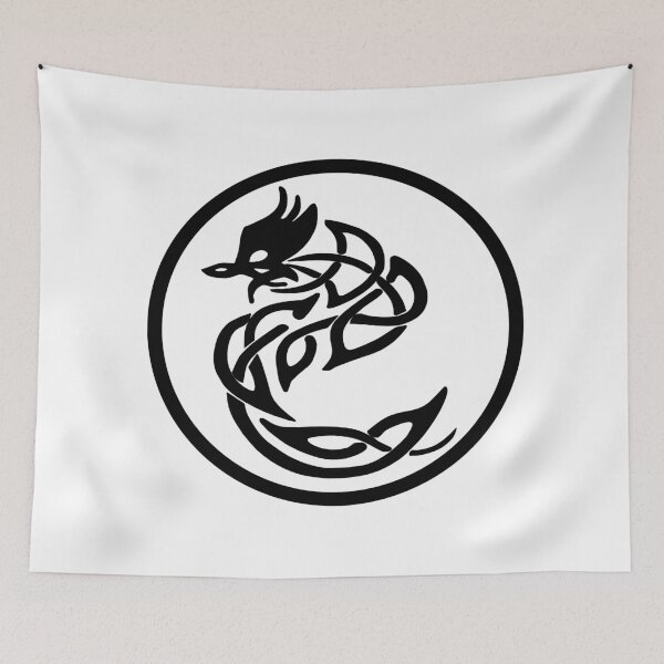 Item preview, Tattoo Style Black Dragon designed and sold by Trace1234.