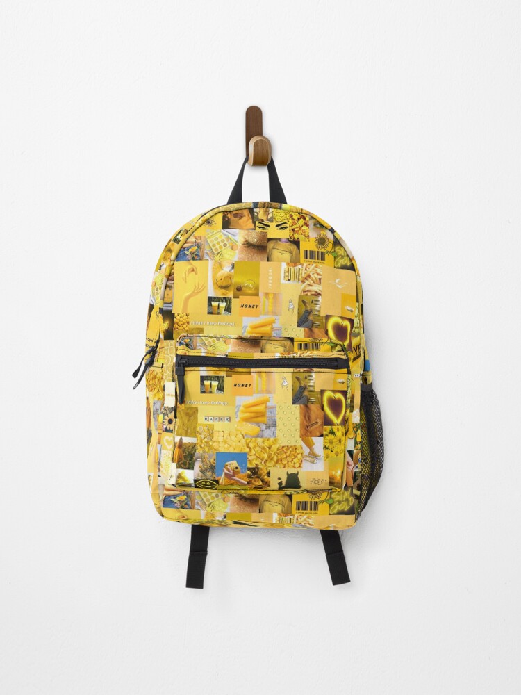 Aesthetic yellow clearance backpack