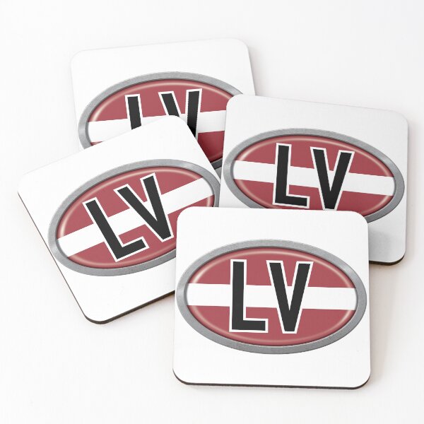 Item preview, Latvia International Vehicle Code Metal Plate designed and sold by travelwitheric.