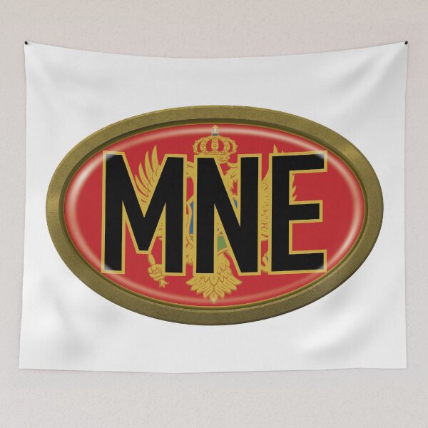 Item preview, Montenegro International Vehicle Code Metal Plate designed and sold by travelwitheric.