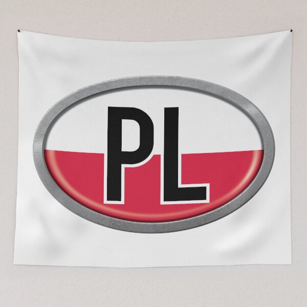 Item preview, Poland International Vehicle Code Metal Plate designed and sold by travelwitheric.