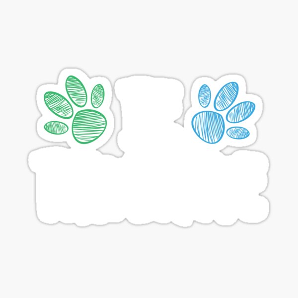 Vista previa del artículo con la obra «Paw Dog Stay Positive Pun Regalos para amantes de los perros Clásico», diseñado y vendido por Marstore.