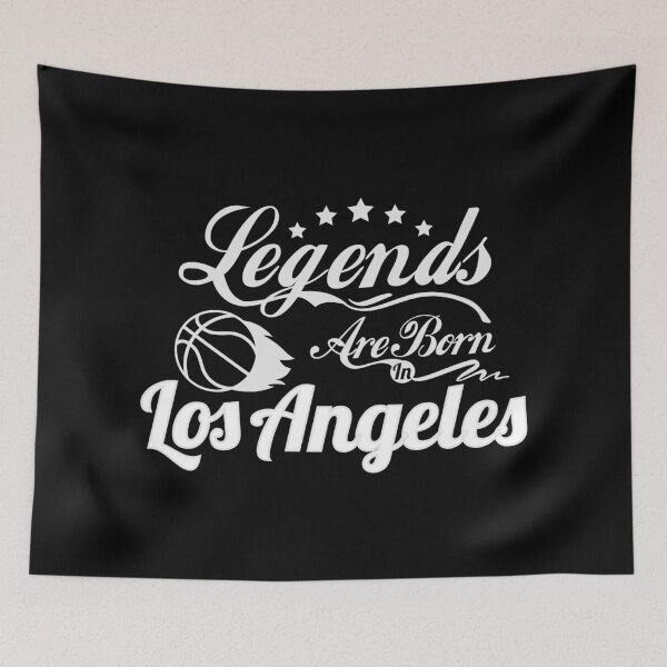 Item preview, Legends Are Born In Los Angeles , Basketball West Coast fan retro vintage gift designed and sold by lamjar-art.