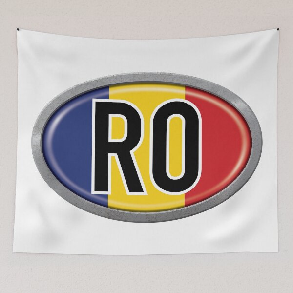 Item preview, Romania International Vehicle Code Metal Plate designed and sold by travelwitheric.