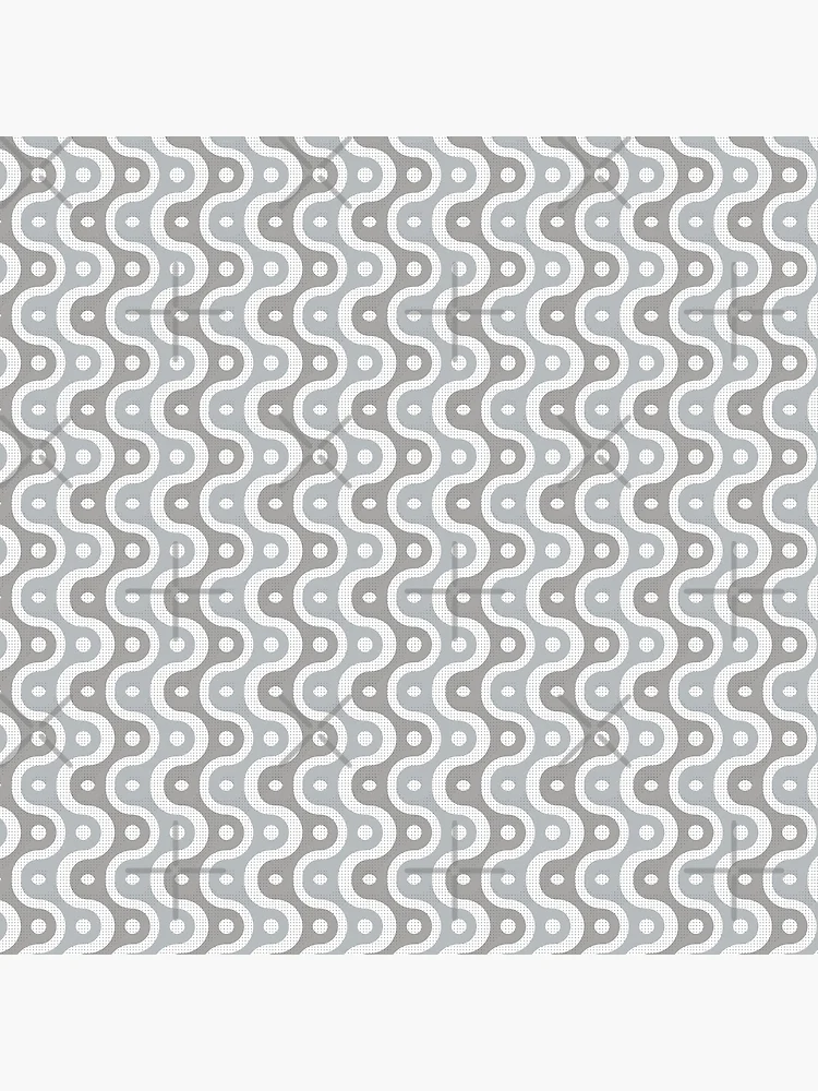 Thumbnail 4 of 4, Clock, Microbial Life Geometric Pattern – Gray designed and sold by RoguePatterns.