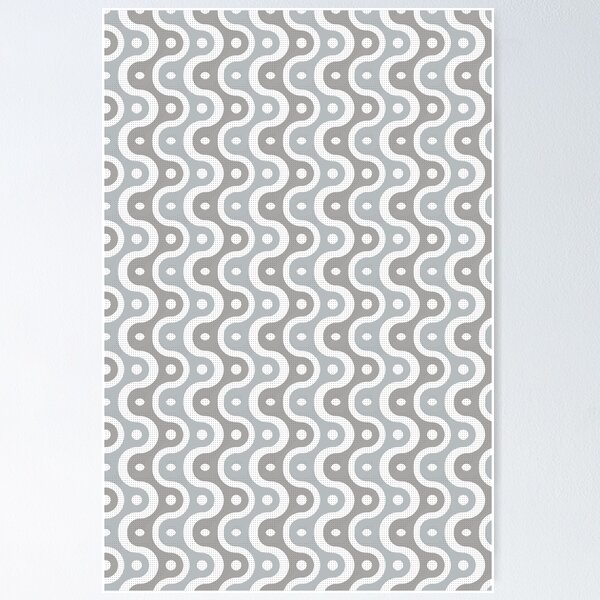 Item preview, Microbial Life Geometric Pattern – Gray designed and sold by RoguePatterns.