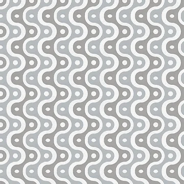 Artwork thumbnail, Microbial Life Geometric Pattern – Gray by RoguePatterns