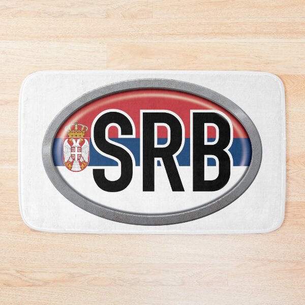 Item preview, Serbia International Vehicle Code Metal Plate designed and sold by travelwitheric.