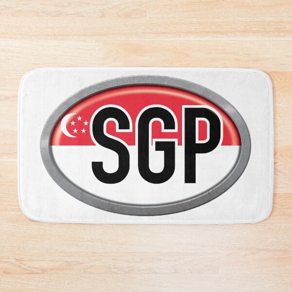 Item preview, Singapore International Vehicle Code Metal Plate designed and sold by travelwitheric.
