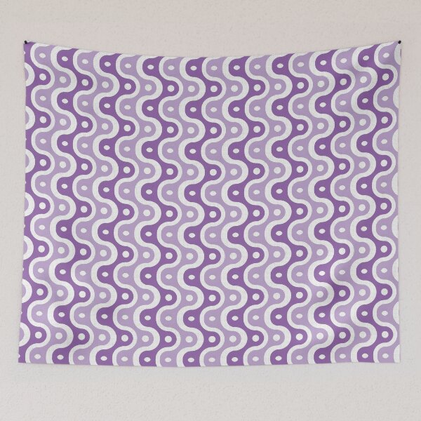 Item preview, Microbial Life Geometric Pattern – Purple designed and sold by RoguePatterns.