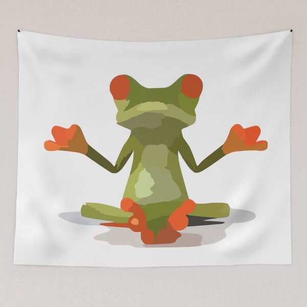 Item preview, Nice Frogs pets animals frog metitation yoga funny cartoon designed and sold by Coolstuff4you71.