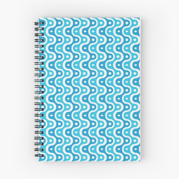 Item preview, Microbial Life Geometric Pattern – Blue designed and sold by RoguePatterns.