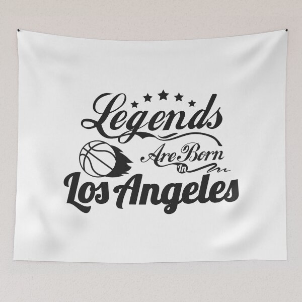 Item preview, Legends Are Born In Los Angeles , Basketball West Coast fan vintage gift designed and sold by lamjar-art.