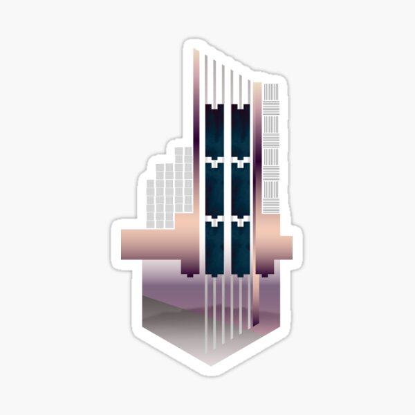 Art Deco Geode Sticker