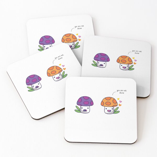 Item preview, you are not alone little mushroom designed and sold by TheMattDesigns.