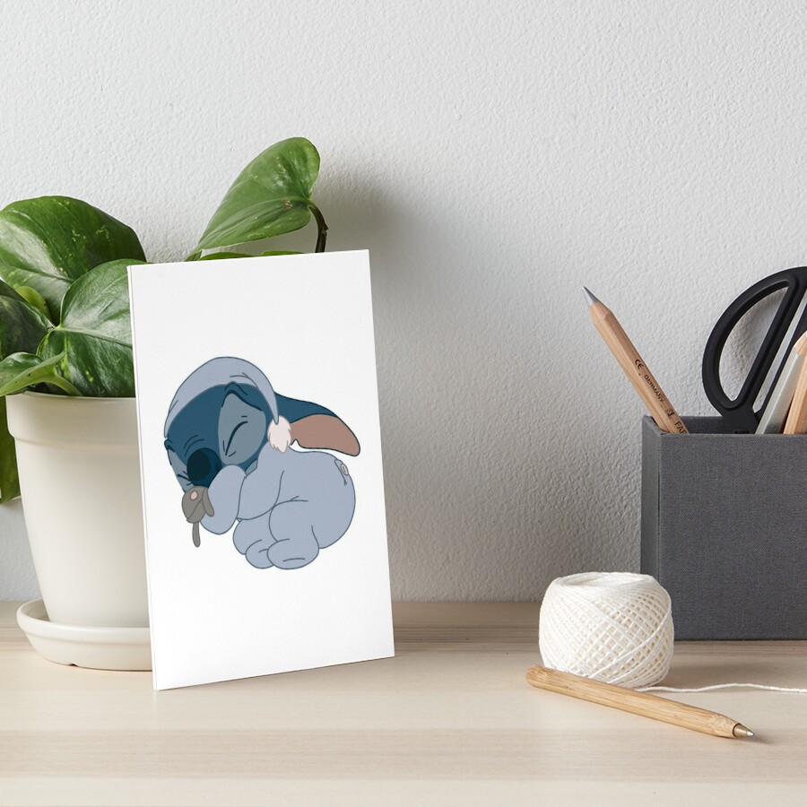 Cute Stitch Art Board Print for Sale by Artcci