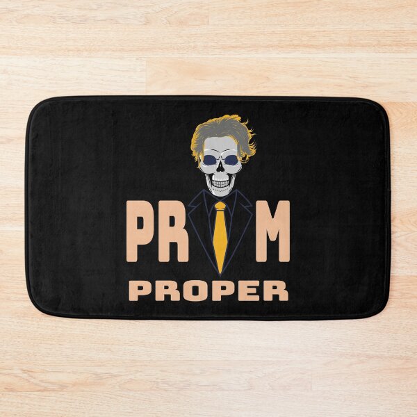 Item preview, Prim Proper smiling Skull Head with Colored Funky Hair, Glowing eyes and stylish chic suit and tie designed and sold by Bees-Honey-Gift.