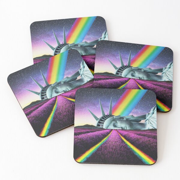 Item preview, The Statue of Liberty Pride - Collage Art - Digital Surreal Artwork - LGBTQ designed and sold by LaFerte-Bernard.
