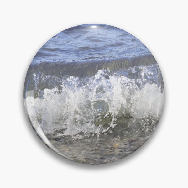 Item preview, Blue Water Waves Crashing on Rock Beach - Photograph designed and sold by MoClan-Graphics.