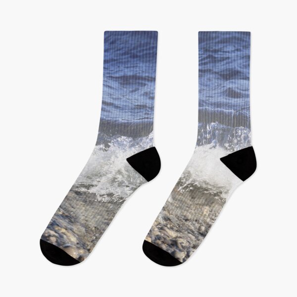 Item preview, Blue Water Waves Crashing on Rock Beach - Photograph designed and sold by MoClan-Graphics.