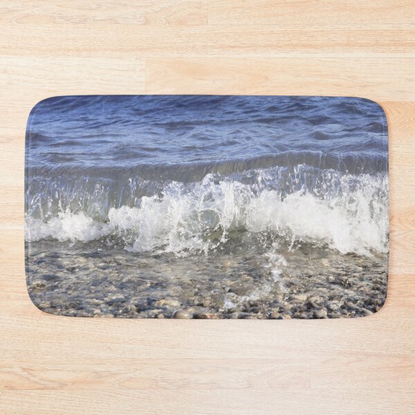 Item preview, Blue Water Waves Crashing on Rock Beach - Photograph designed and sold by MoClan-Graphics.