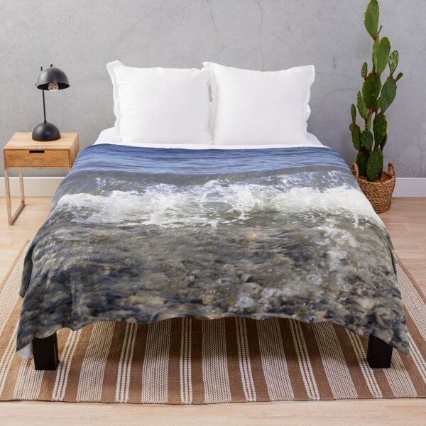 Item preview, Blue Water Waves Crashing on Rock Beach - Photograph designed and sold by MoClan-Graphics.