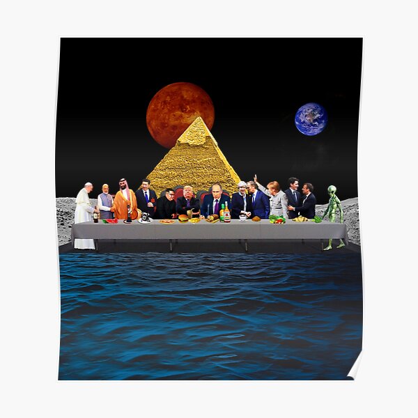 "The Last Supper Parody Collage Art Digital Surreal Artwork G13