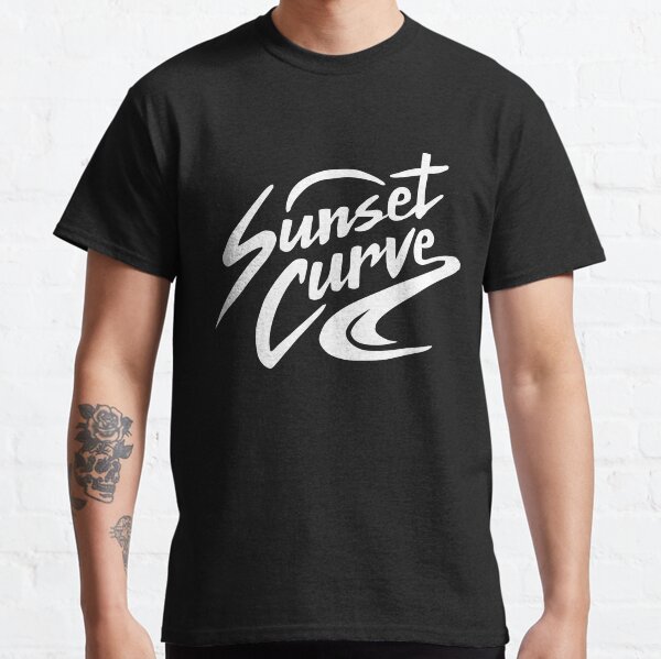 Courbe du coucher du soleil T-shirt classique