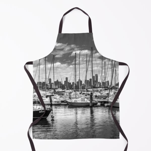 Item preview, Oil on Canvas at the Hobsons Bay Yacht Club - B&W designed and sold by Steven Jodoin.