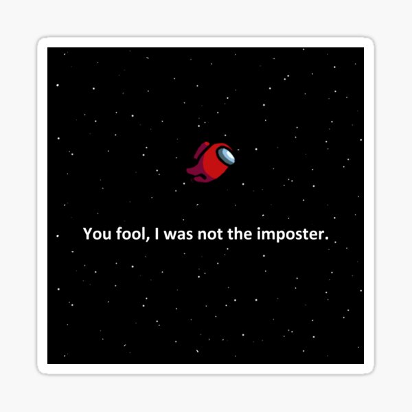 Red Was Not The Imposter Gifts & Merchandise Redbubble