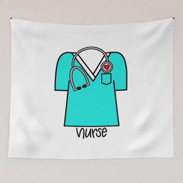 Item preview, Nurse Scrub and Stethoscope Design  designed and sold by MaggieEDoodles.