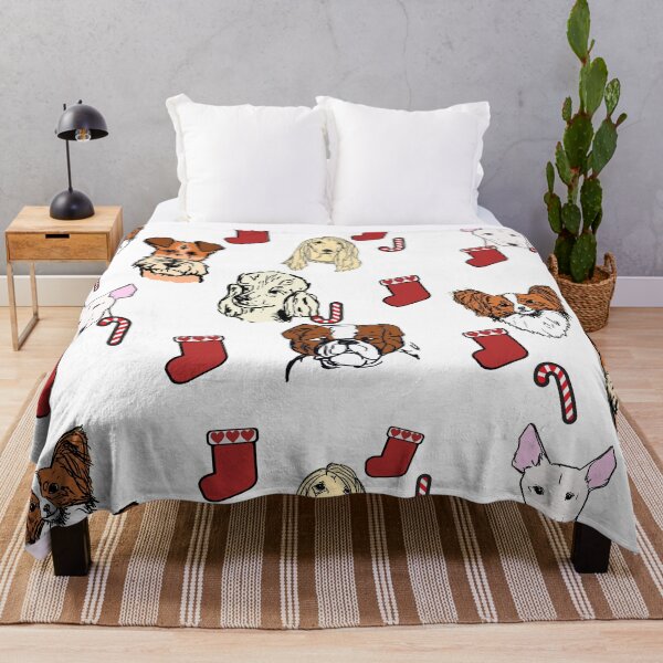 Item preview, Christmas dog pattern designed and sold by NinaBetterNot.