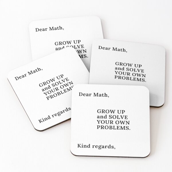 Item preview, funny math grow up and solve your own problems designed and sold by ShopSpot.