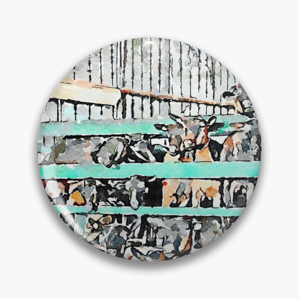 Item preview, Goats facing the green fence designed and sold by Giuseppe Cocco.