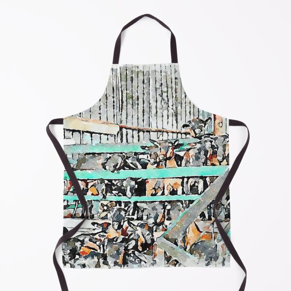 Item preview, Goats facing the green fence designed and sold by Giuseppe Cocco.