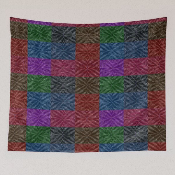 Item preview, Colorful Grid Pattern designed and sold by ckylin.