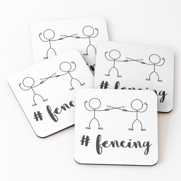 Item preview, Hashtag Fencing, With Stickmen Fencing designed and sold by 4AllTimes.