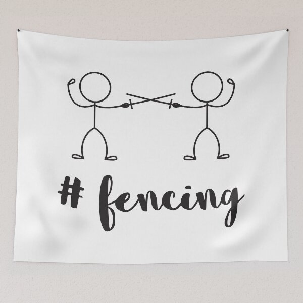 Item preview, Hashtag Fencing, With Stickmen Fencing designed and sold by 4AllTimes.