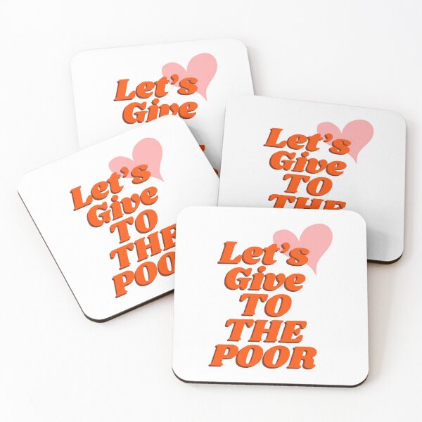Item preview, Let’s Give To The Poor Heart Typography Message designed and sold by IBMClothing.