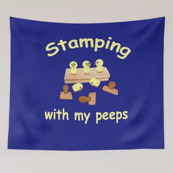 Item preview, Stamping with Peeps Spring Easter Cardmaking Card making designed and sold by Keyma.