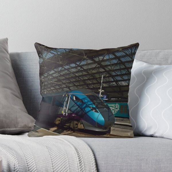 Transpennine Express class 802 & class 68 at Lime St Throw Pillow