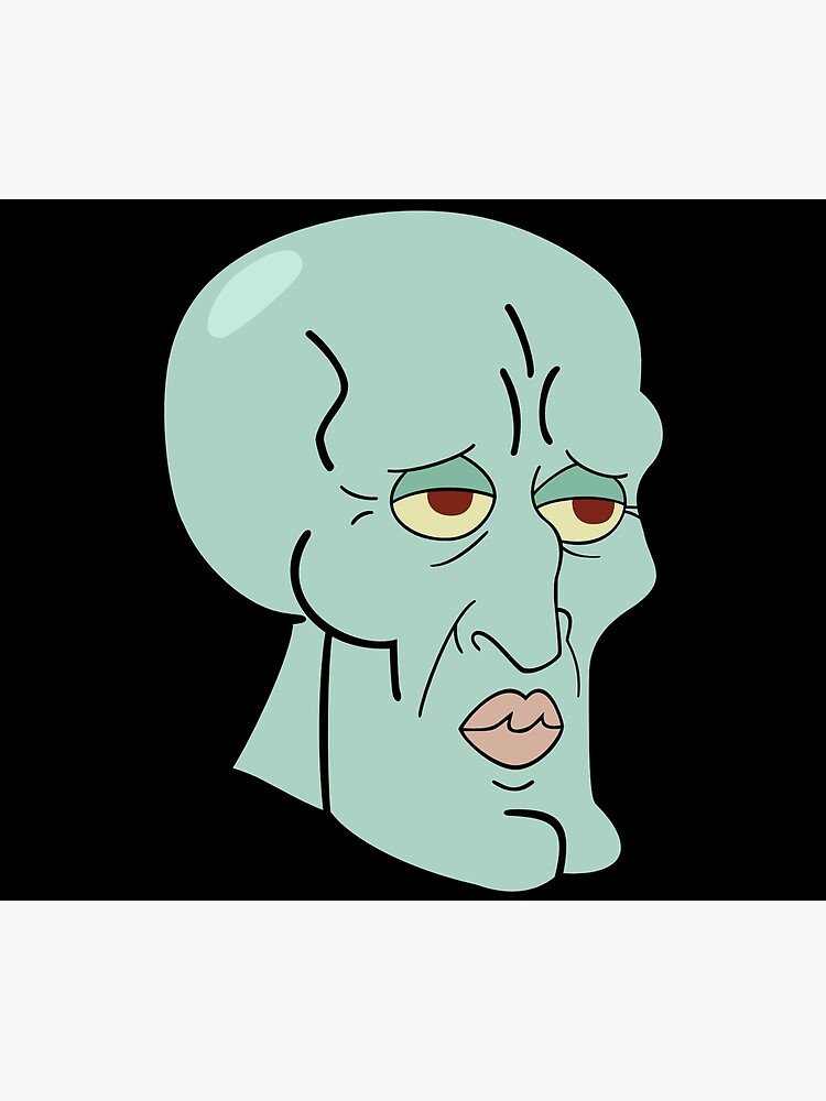 "Handsome Squidward" Art Print by boboboyi544 Redbubble