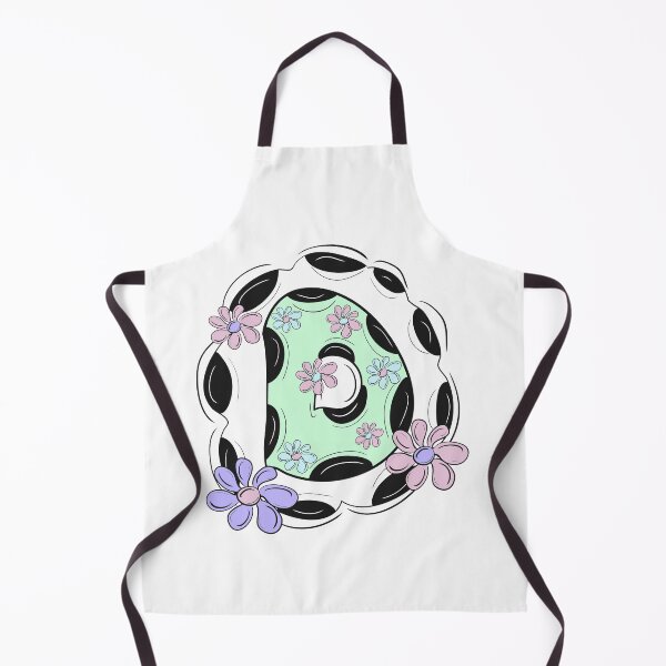 Item preview, Letter D - Bold Cute Green, Black and White Monogram Design designed and sold by ColourDreams.