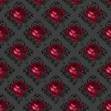Artwork thumbnail, Gothic Roses by Dreamflight