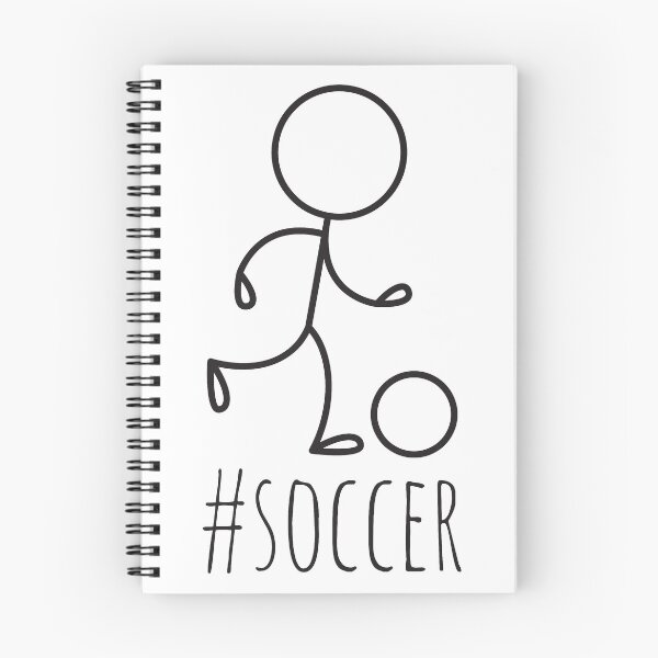 Item preview, Hashtag Soccer, With Stick Figure Kicking Soccer Ball designed and sold by 4AllTimes.
