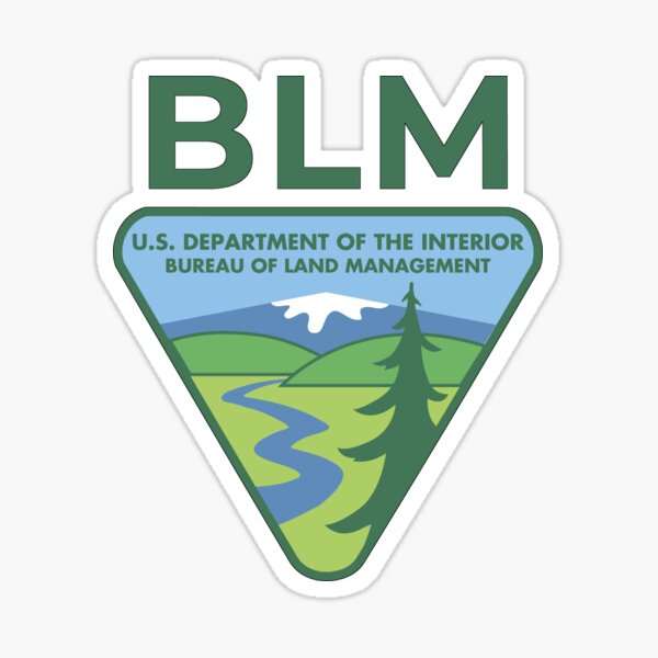 The Original BLM - Bureau of Land Management (Couleurs d'origine) Sticker