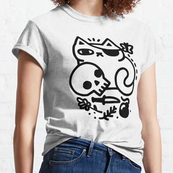 Badass Cat Classic T-Shirt
