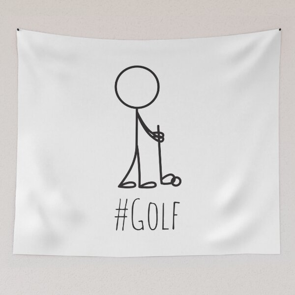 Item preview, Hashtag Golf, With Stick Figure Holding Golf Club designed and sold by 4AllTimes.