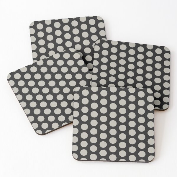 Item preview, Black and Taupe Polka Dots Geometric Repeating Pattern designed and sold by James Prince.